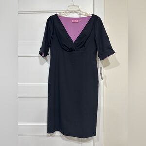 Eliza J Navy dress NWT navy blue size 8 office or cocktail